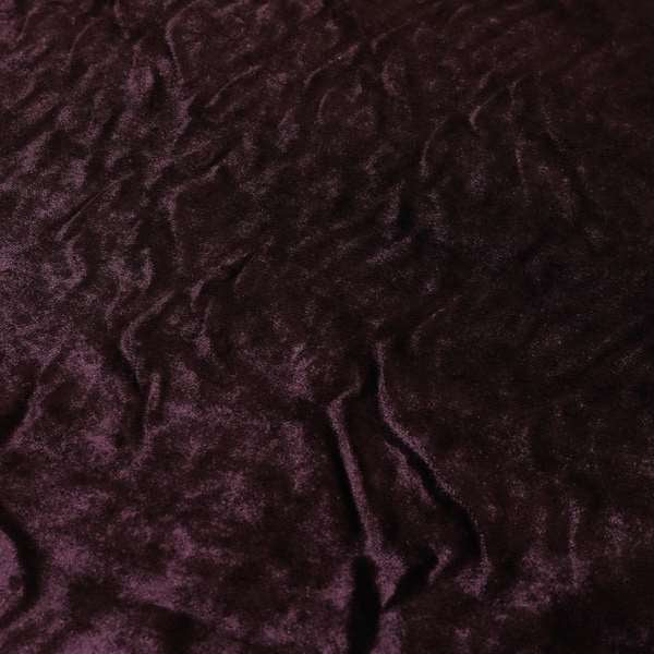Savoy Lustrous Plain Velvet Upholstery Fabrics In Passion Purple Colour - Roman Blinds