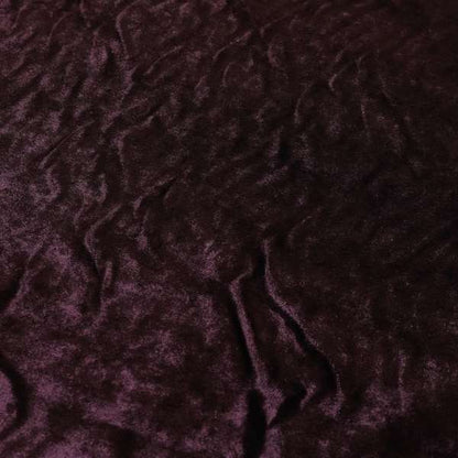 Savoy Lustrous Plain Velvet Upholstery Fabrics In Passion Purple Colour - Roman Blinds