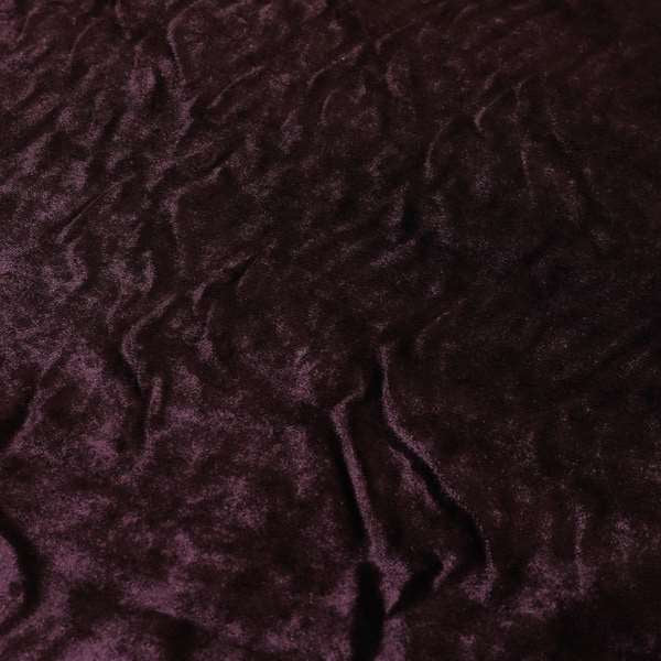 Savoy Lustrous Plain Velvet Upholstery Fabrics In Passion Purple Colour