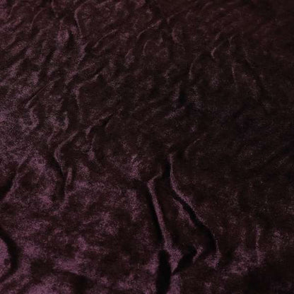 Savoy Lustrous Plain Velvet Upholstery Fabrics In Passion Purple Colour