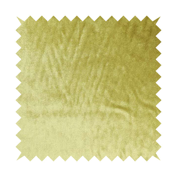 Savoy Lustrous Plain Velvet Upholstery Fabrics In Lime Green Colour - Handmade Cushions