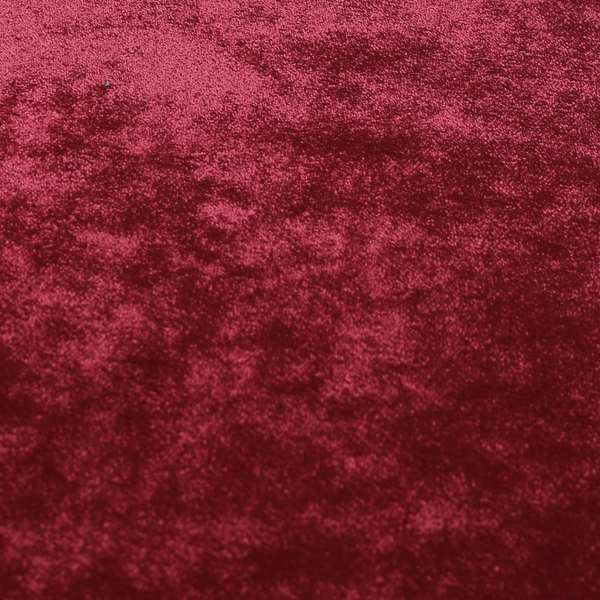 Savoy Lustrous Plain Velvet Upholstery Fabrics In Burgundy Red Colour - Roman Blinds