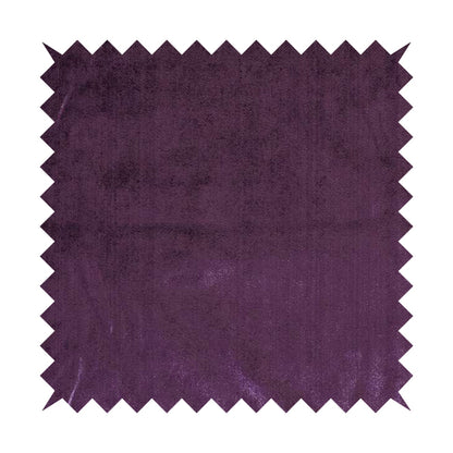 Savoy Lustrous Plain Velvet Upholstery Fabrics In Violet Purple Colour - Roman Blinds