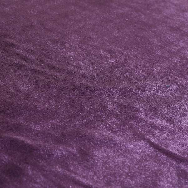 Savoy Lustrous Plain Velvet Upholstery Fabrics In Violet Purple Colour - Handmade Cushions