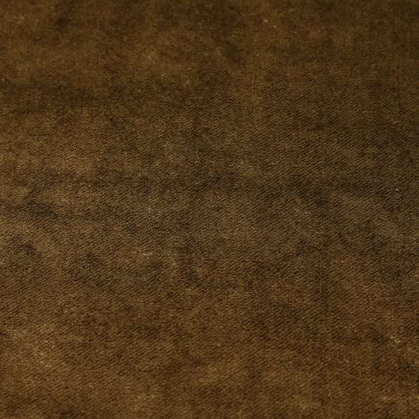 Savoy Lustrous Plain Velvet Upholstery Fabrics In Latte Brown Colour - Roman Blinds