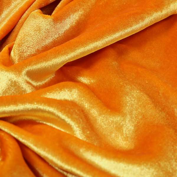 Savoy Lustrous Plain Velvet Upholstery Fabrics In Yellow Colour - Roman Blinds
