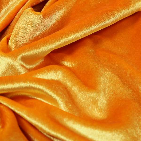 Savoy Lustrous Plain Velvet Upholstery Fabrics In Yellow Colour - Handmade Cushions