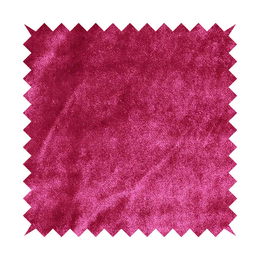 Savoy Lustrous Plain Velvet Upholstery Fabrics In Magenta Pink Colour