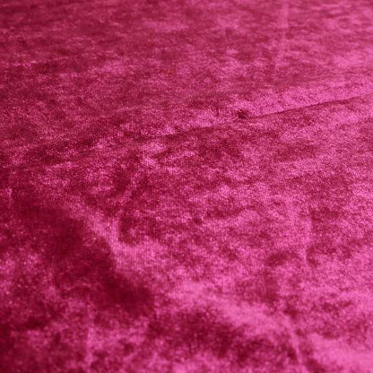 Savoy Lustrous Plain Velvet Upholstery Fabrics In Magenta Pink Colour