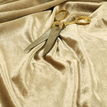 Savoy Lustrous Plain Velvet Upholstery Fabrics In Beige Colour - Made To Measure Curtains