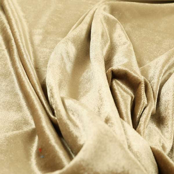 Savoy Lustrous Plain Velvet Upholstery Fabrics In Beige Colour - Roman Blinds