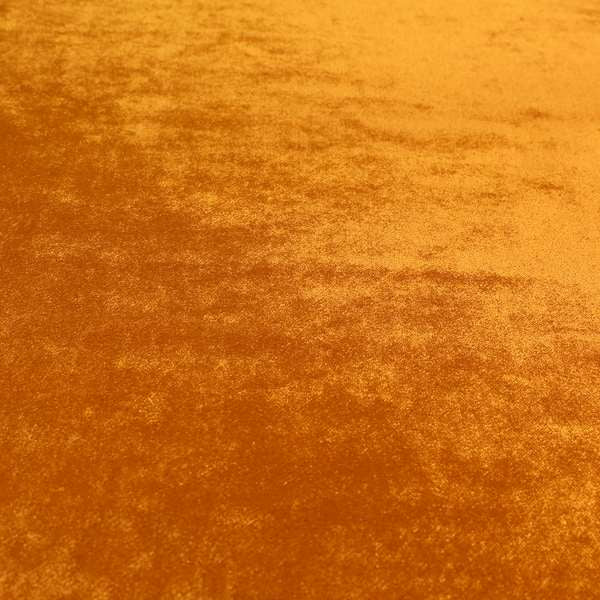 Savoy Lustrous Plain Velvet Upholstery Fabrics In Rust Orange Colour