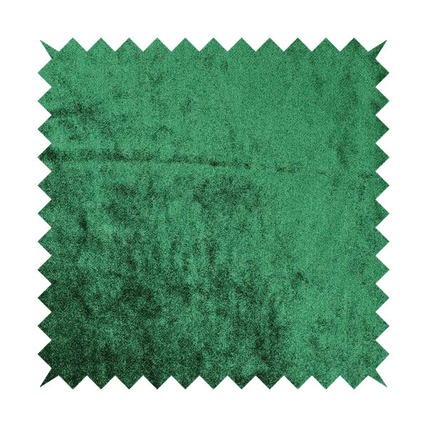 Savoy Lustrous Plain Velvet Upholstery Fabrics In Emerald Green Colour - Roman Blinds