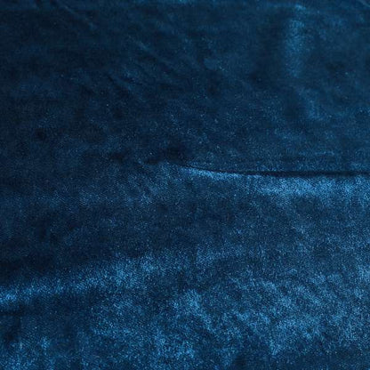 Savoy Lustrous Plain Velvet Upholstery Fabrics In Navy Blue Colour - Roman Blinds