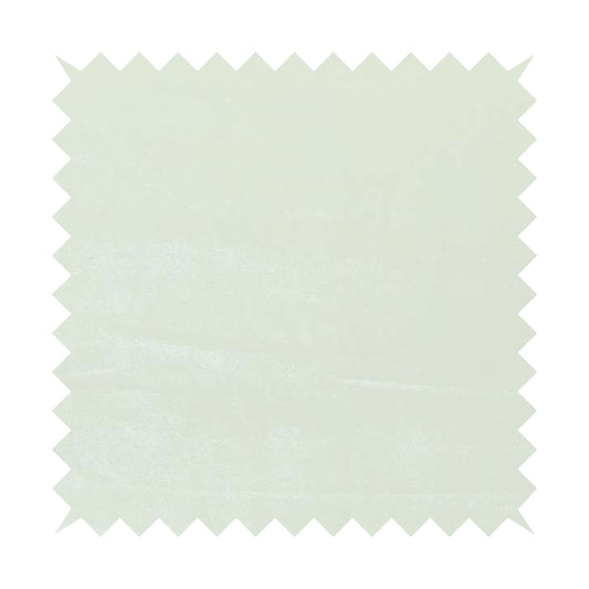 Savoy Lustrous Plain Velvet Upholstery Fabrics In White Colour