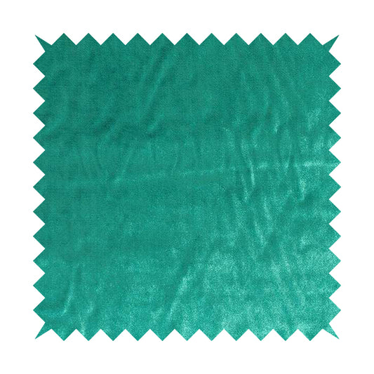 Savoy Lustrous Plain Velvet Upholstery Fabrics In Teal Blue Colour