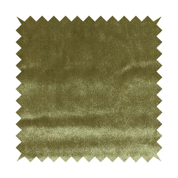 Savoy Lustrous Plain Velvet Upholstery Fabrics In Moss Green Colour - Roman Blinds