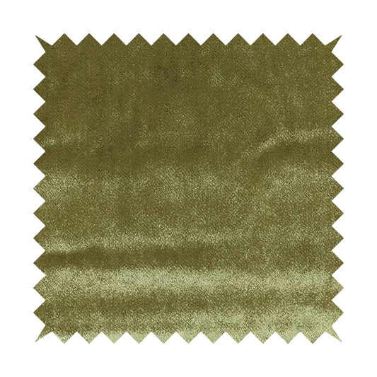 Savoy Lustrous Plain Velvet Upholstery Fabrics In Moss Green Colour