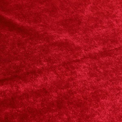 Savoy Lustrous Plain Velvet Upholstery Fabrics In Red Colour