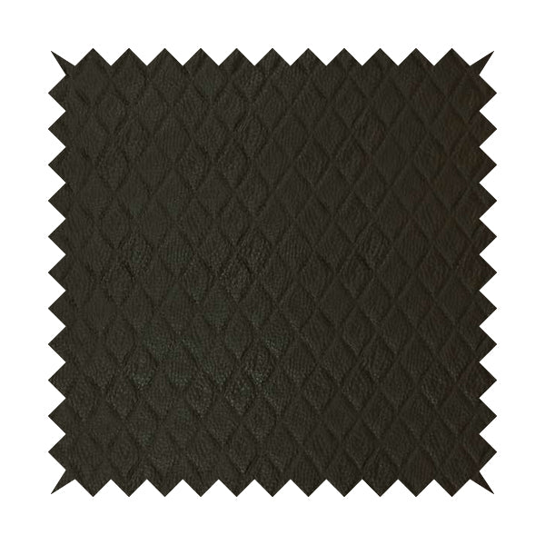 Scotch Diamond Quilted Textured Brown Colour Faux Leather Upholstery Fabric