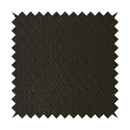 Scotch Diamond Quilted Textured Brown Colour Faux Leather Upholstery Fabric