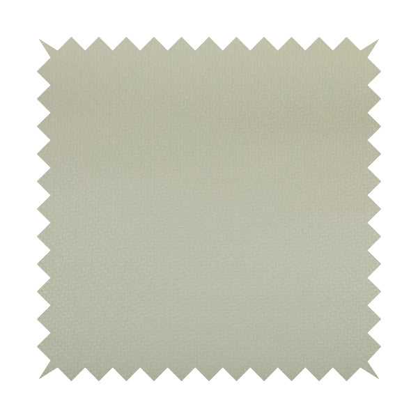 Selvaggio Basket Weave Semi Plain Pattern Faux Leather Upholstery Vinyl In White Colour