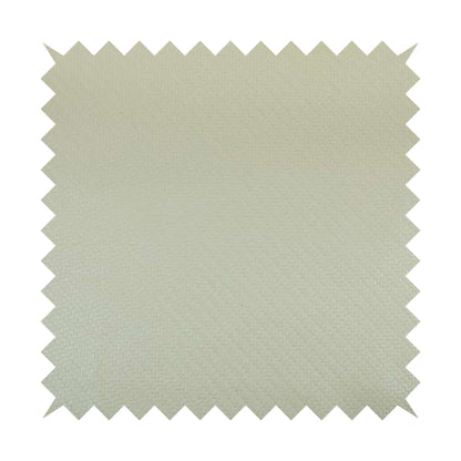 Selvaggio Basket Weave Semi Plain Pattern Faux Leather Upholstery Vinyl In White Pearl Colour