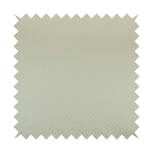 Selvaggio Basket Weave Semi Plain Pattern Faux Leather Upholstery Vinyl In White Pearl Colour