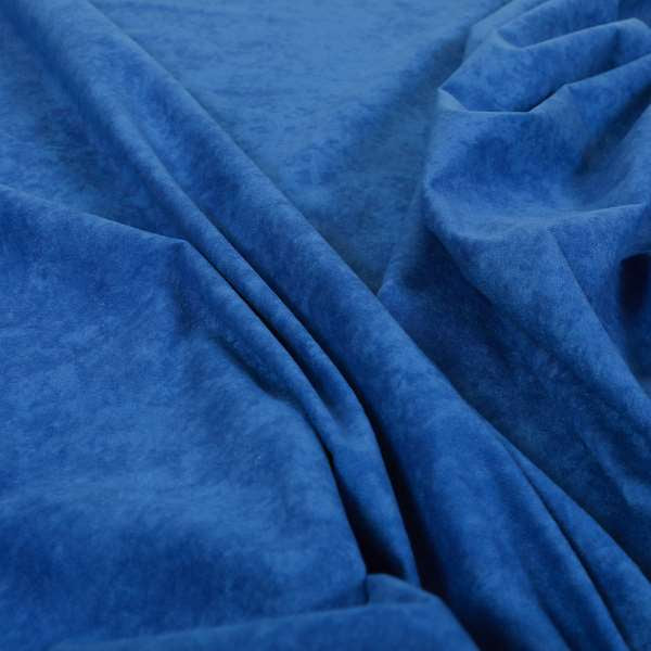 Sicily Soft Lightweight Low Pile Velvet Upholstery Fabric In Cobalt Blue Colours - Made To Measure Curtains