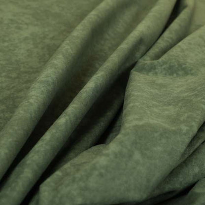 Sicily Soft Lightweight Low Pile Velvet Upholstery Fabric In Army Green Colours