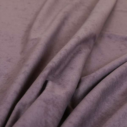 Sicily Soft Lightweight Low Pile Velvet Upholstery Fabric In Purple Colours