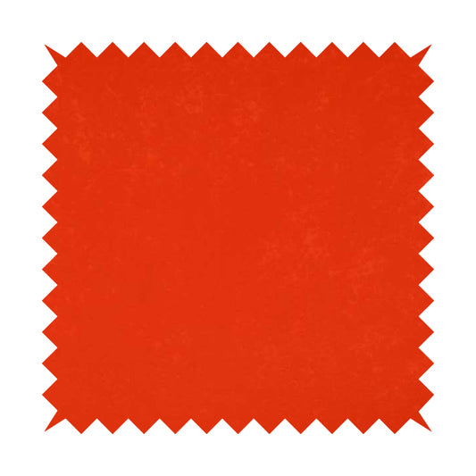 Sicily Soft Lightweight Low Pile Velvet Upholstery Fabric In Orange Colour