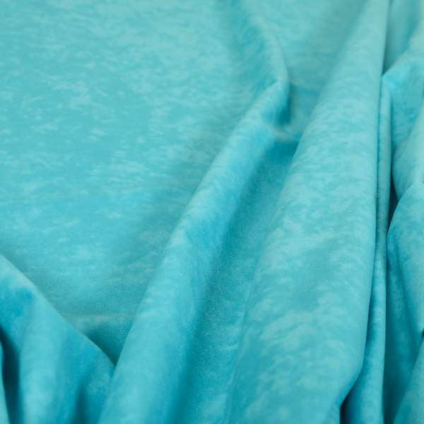 Sicily Soft Lightweight Low Pile Velvet Upholstery Fabric In Light Blue Teal Colour - Handmade Cushions