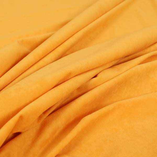 Sicily Soft Lightweight Low Pile Velvet Upholstery Fabric In Mango Colours - Handmade Cushions