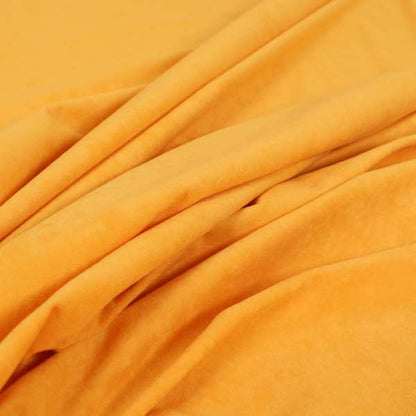 Sicily Soft Lightweight Low Pile Velvet Upholstery Fabric In Mango Colours - Handmade Cushions