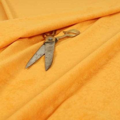 Sicily Soft Lightweight Low Pile Velvet Upholstery Fabric In Mango Colours - Handmade Cushions