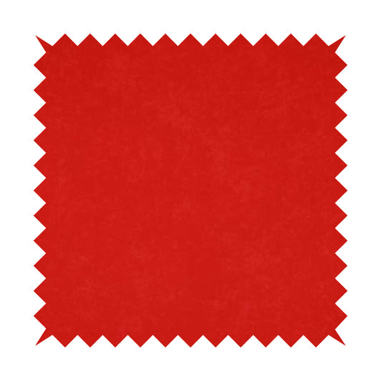 Sicily Soft Lightweight Low Pile Velvet Upholstery Fabric In Red Colour