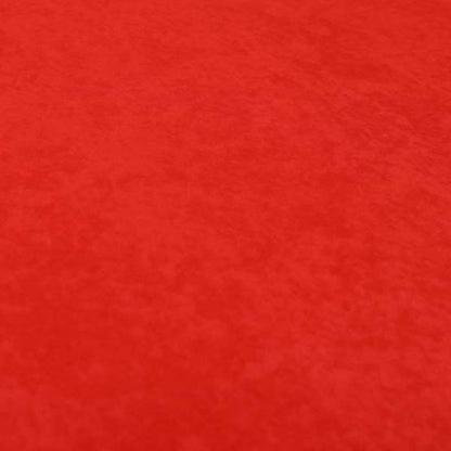 Sicily Soft Lightweight Low Pile Velvet Upholstery Fabric In Red Colour - Handmade Cushions