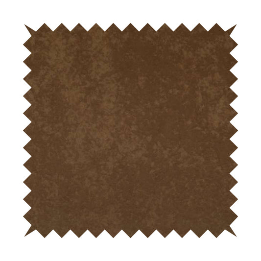 Sicily Soft Lightweight Low Pile Velvet Upholstery Fabric In Brown Colour