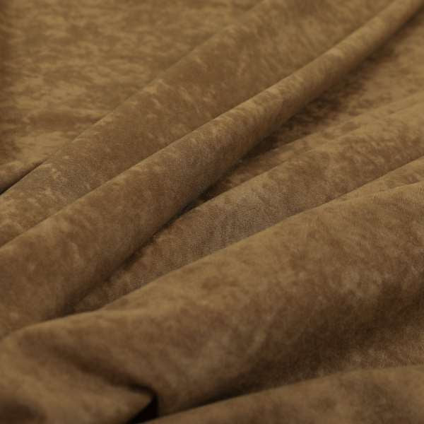 Sicily Soft Lightweight Low Pile Velvet Upholstery Fabric In Brown Colour - Roman Blinds