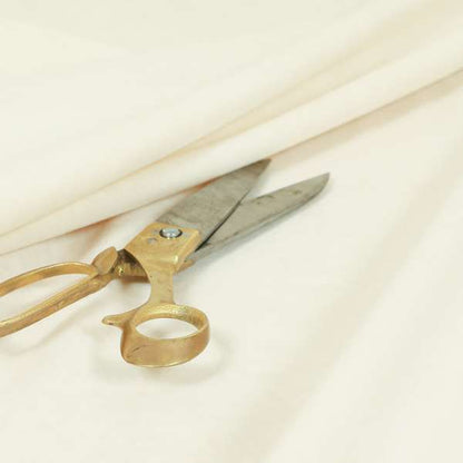 Sicily Soft Lightweight Low Pile Velvet Upholstery Fabric In Ivory Cream Colour - Roman Blinds