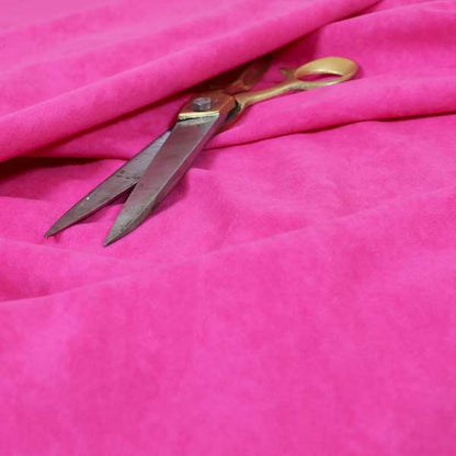 Sicily Soft Lightweight Low Pile Velvet Upholstery Fabric In Lipstick Pink Colour - Roman Blinds