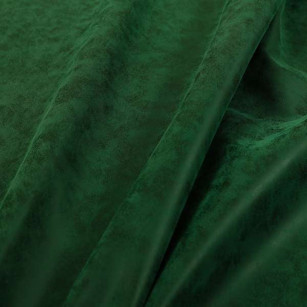Sienna Faux Nubuck Green Colour Leather Soft Semi Sueded Finish Upholstery Fabric