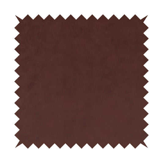 Sienna Faux Nubuck Red Burgundy Colour Leather Soft Semi Sueded Finish Upholstery Fabric