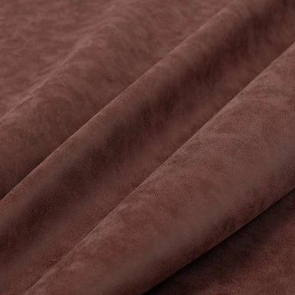 Sienna Faux Nubuck Red Burgundy Colour Leather Soft Semi Sueded Finish Upholstery Fabric