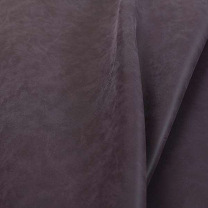 Sienna Faux Nubuck Purple Colour Leather Soft Semi Sueded Finish Upholstery Fabric