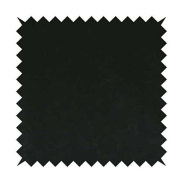 Sienna Faux Nubuck Black Colour Leather Soft Semi Sueded Finish Upholstery Fabric