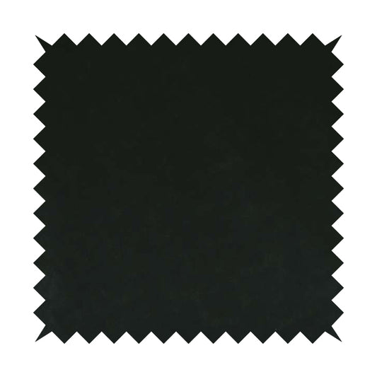Sienna Faux Nubuck Black Colour Leather Soft Semi Sueded Finish Upholstery Fabric