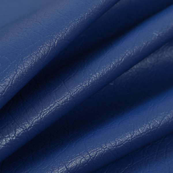 Sierra Grain Effect Vinyl Faux Leather Navy Blue Colour Upholstery Leatherette Fabric