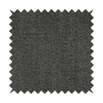 Simbai Plain Woven Jacquard Textured Chenille Furnishing Fabric In Black Colour